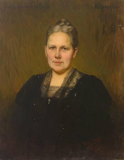 Heinrich Hellhoff Portrait der Luise Schuchard oil painting image